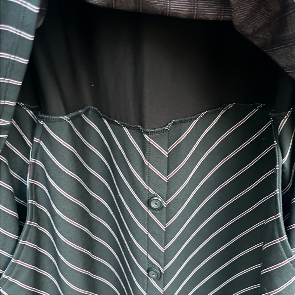 NWT J. Jill Ponte Knit Pinstripe Layered Dress Size Medium - Picture 6 of 10
